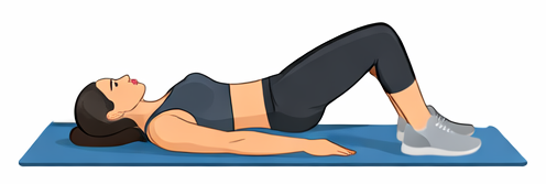 Ejercicios para glúteos en casa: Puente de Glúteos