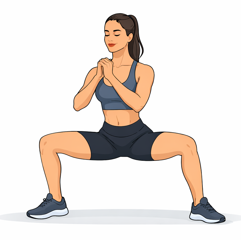 Ejercicio de glúteos: Sentadilla Sumo