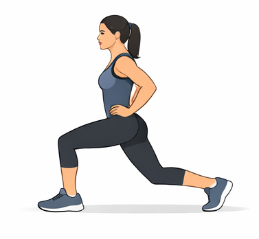 Ejercicio de glúteos: Zancadas