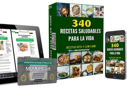 +340 Recetas Saludables Para La Vida